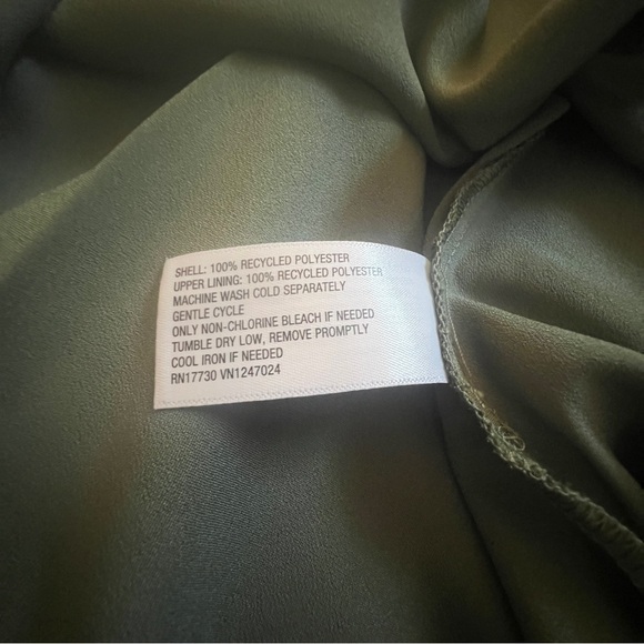 a new day Satin Slip Midi Dress in Sage - Picture 5 of 5